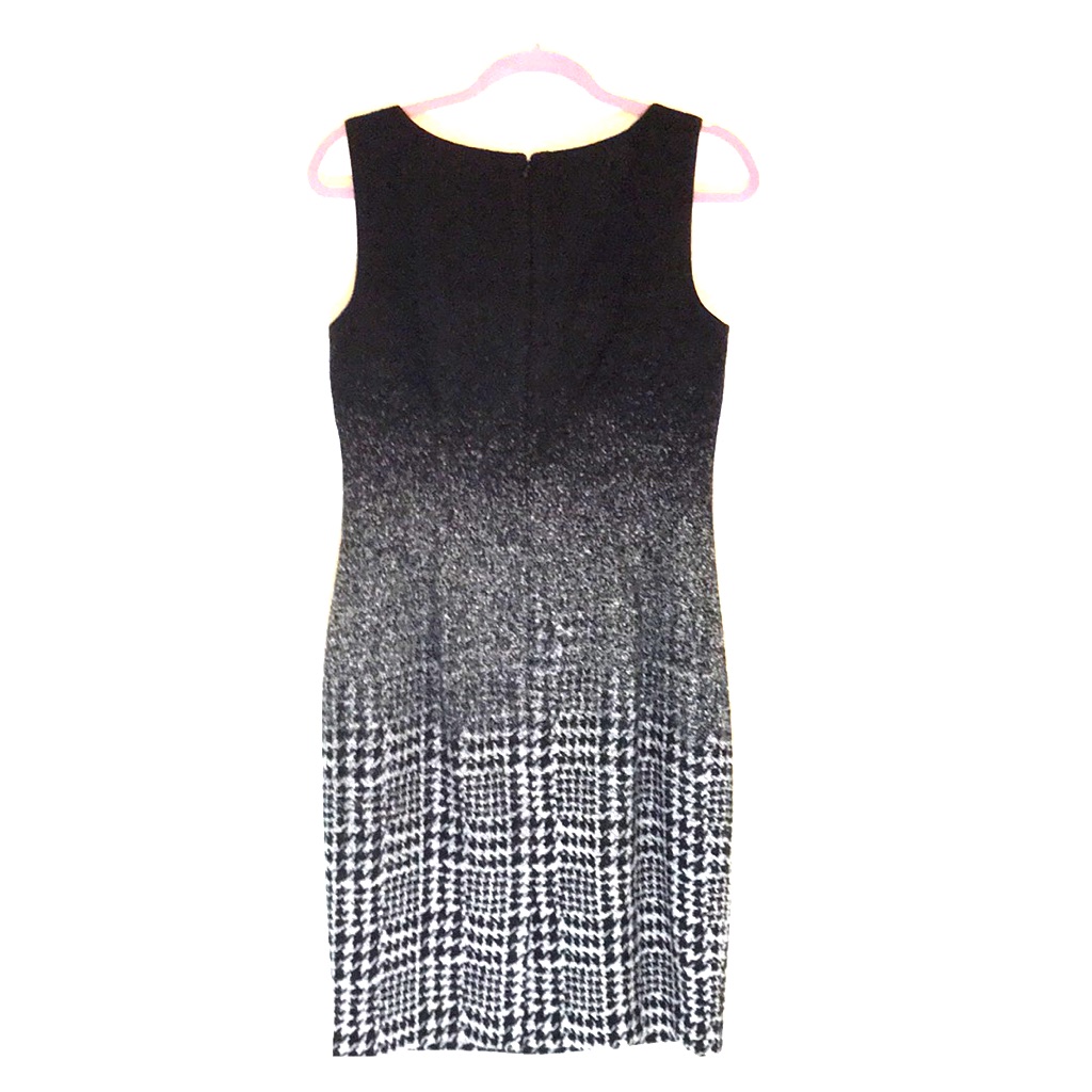 Talbots Houndstooth Ombre Wool Dress